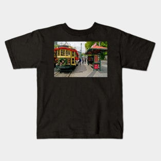 Christmas Tram - Christchurch New Zealand Kids T-Shirt